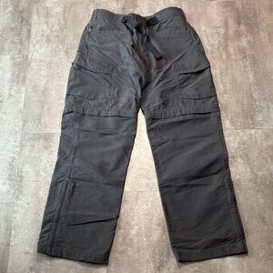 The North Face Convertible Hiking Pants Men’s Small Belted Dark Gray